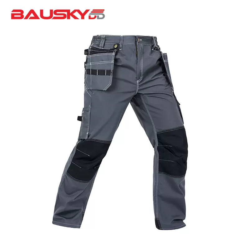 [B128] Knee-Reinforcing Cargo Pants with Detachable Hanging Pockets - Bauskydd Workwear 