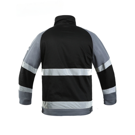 Bauskydd B232 men's utility work jacket, back view