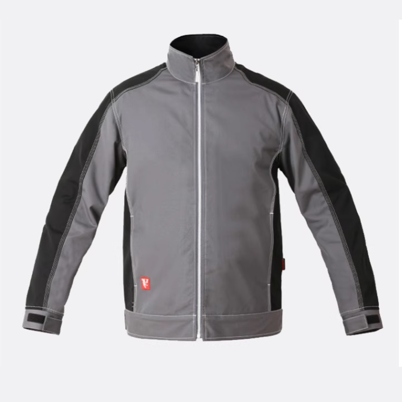 Casual Workwear Jacket – Adjustable Hem & Large Pockets, Cotton Blend [B260]